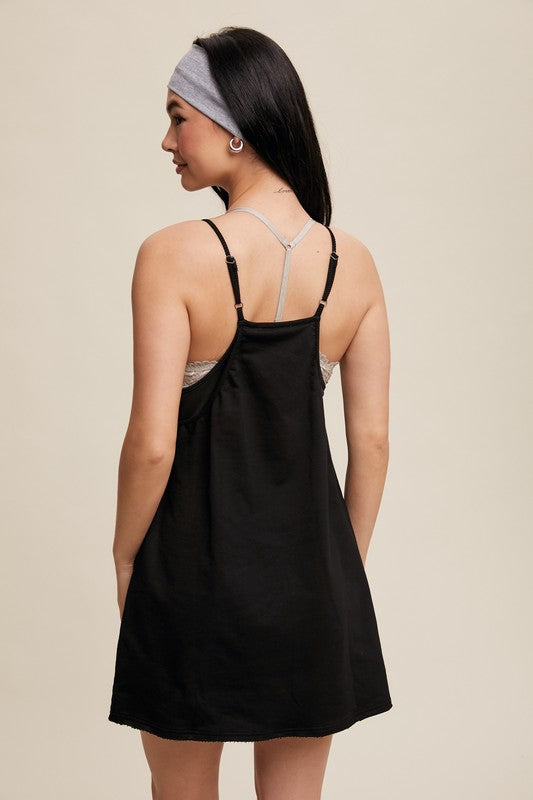 Sporty Mini Dress With Built in Romper Liner