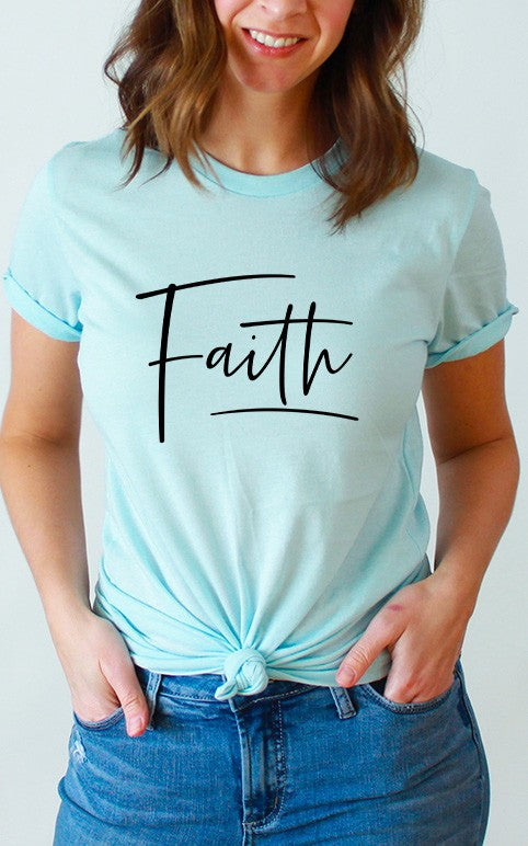 Inspirational Faith Basic Graphic Tee