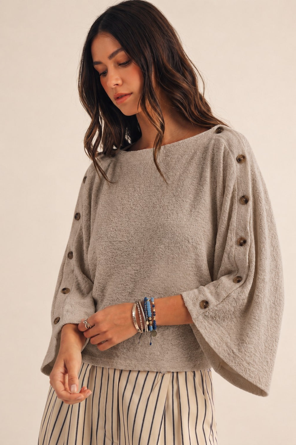 Minimal Chic Dolman Sleeve Knit Top