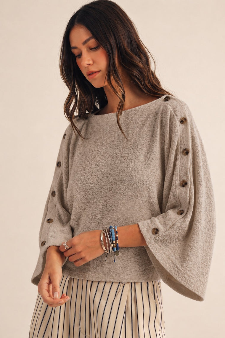 Minimal Chic Dolman Sleeve Knit Top