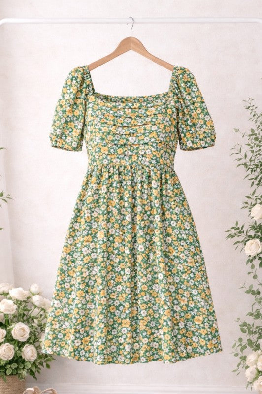 Plus Size Floral Dream Baby Doll Dress