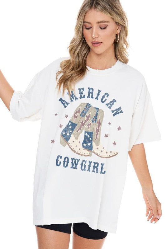 AMERICAN COWGIRL VINTAGE GRAPHIC TEE