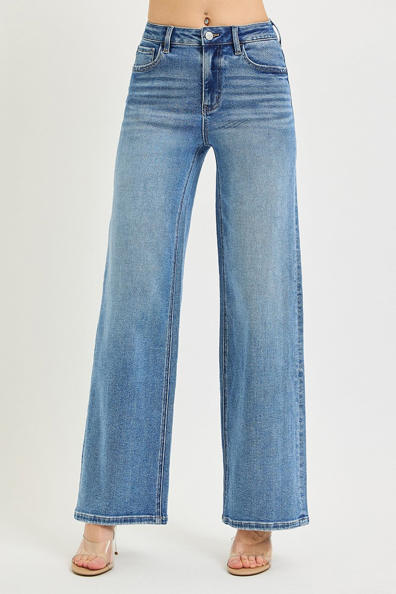 High Rise Wide Leg Jeans