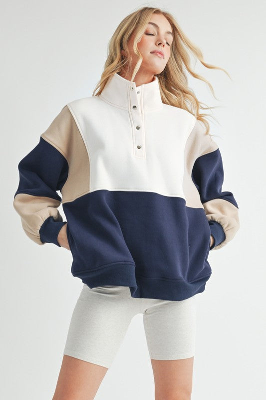 Glo Colorblock Pullover