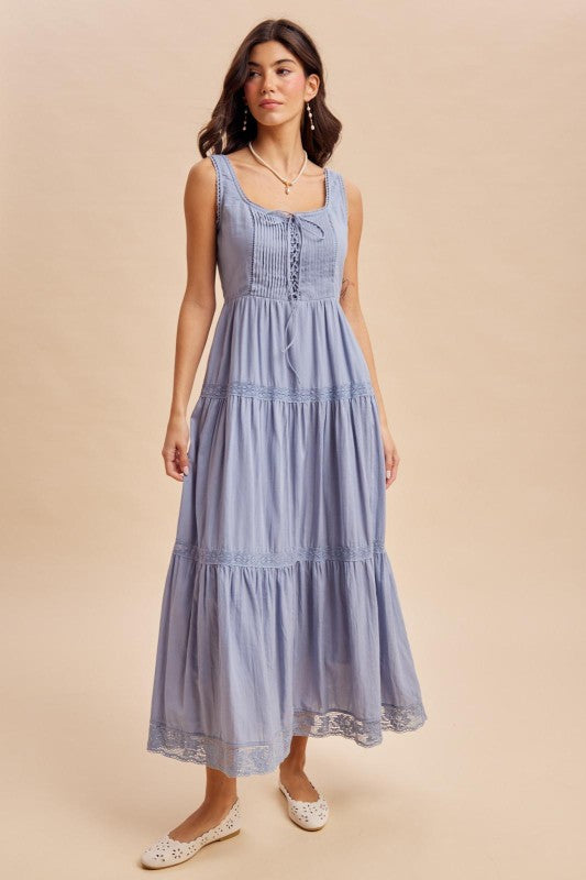 Cotton Sleeveless Maxi Dress
