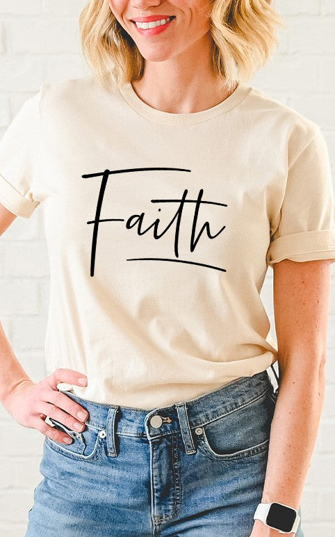 Inspirational Faith Basic Graphic Tee