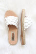 Braided Woven Espadrille Sandals Slides