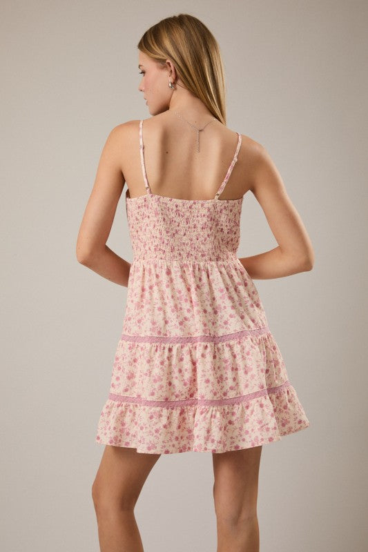 Sleeveless Mini Dress With Trim Detail