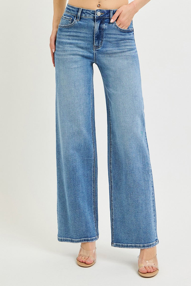 High Rise Wide Leg Jeans