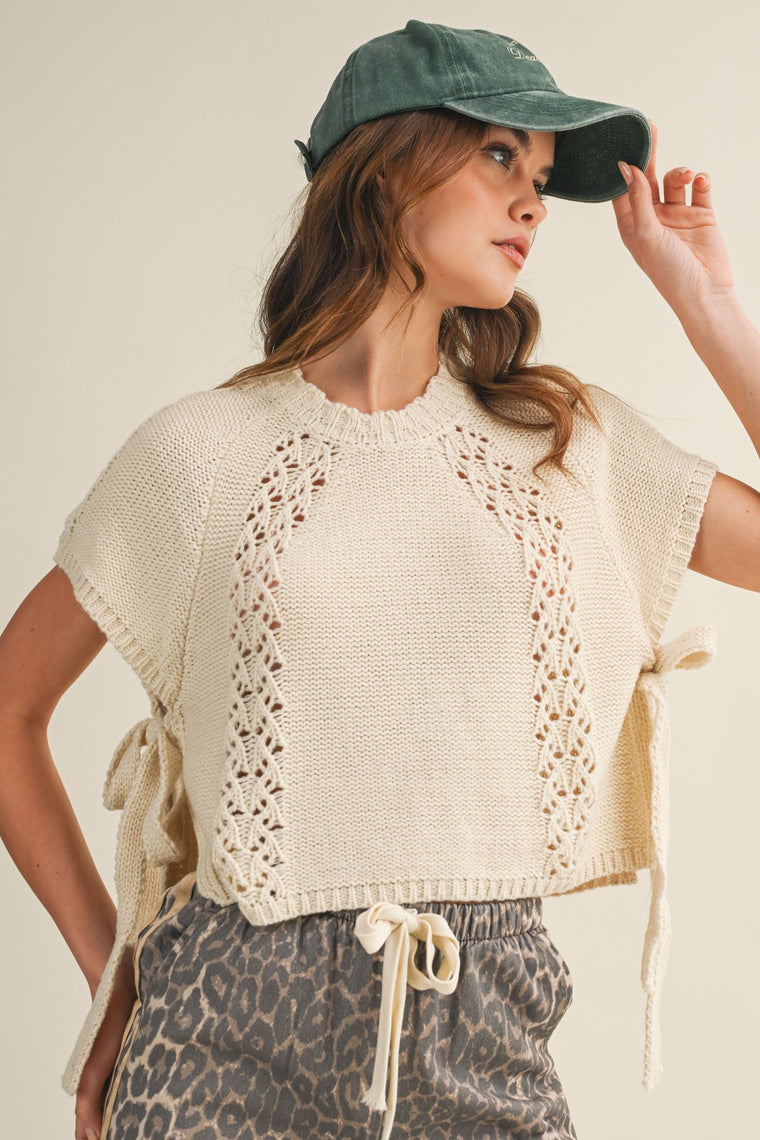 Heirloom Braid Artisan Knit Top