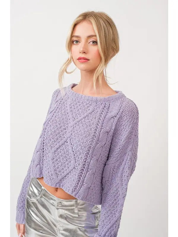 Cora loose fit cable knit sweater pullover