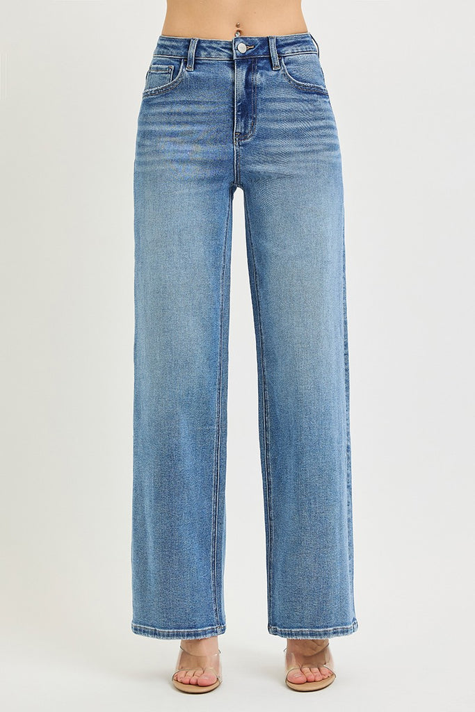High Rise Wide Leg Jeans