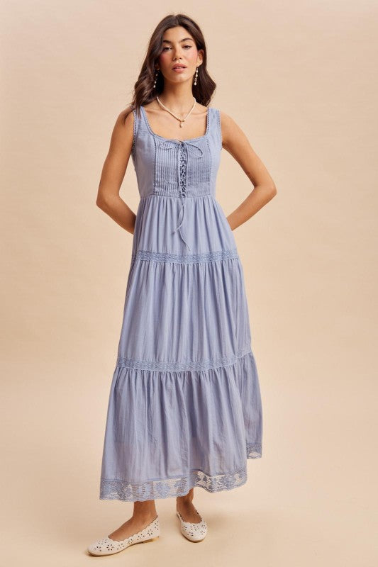 Cotton Sleeveless Maxi Dress