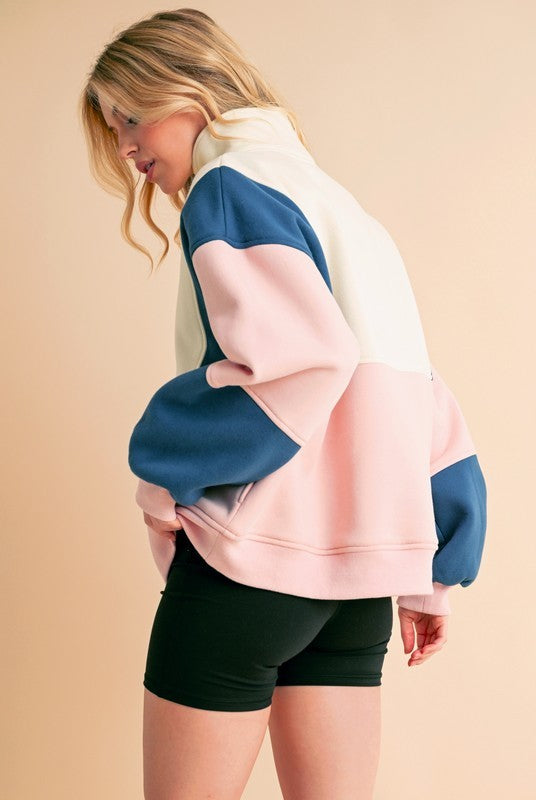 Glo Colorblock Pullover