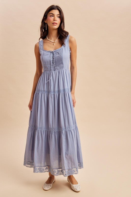 Cotton Sleeveless Maxi Dress