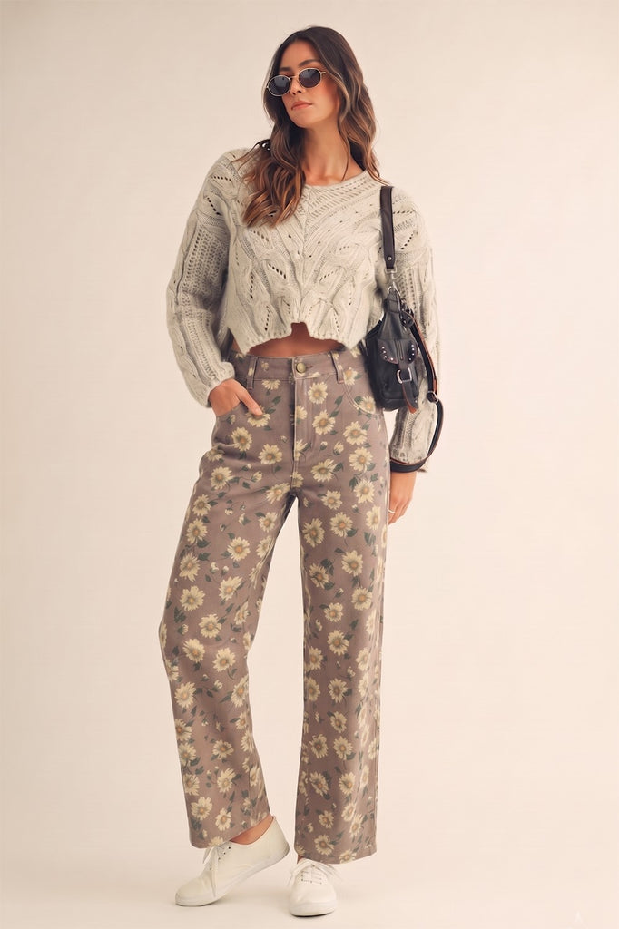 Delicate Wildflower Harmony Classic Fit Trouser