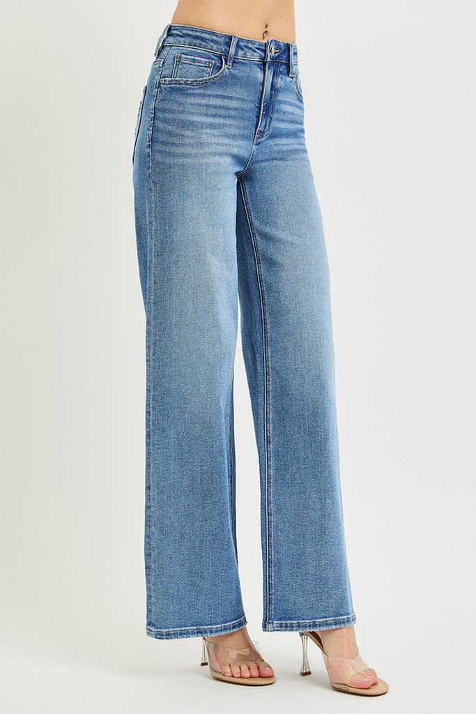 High Rise Wide Leg Jeans