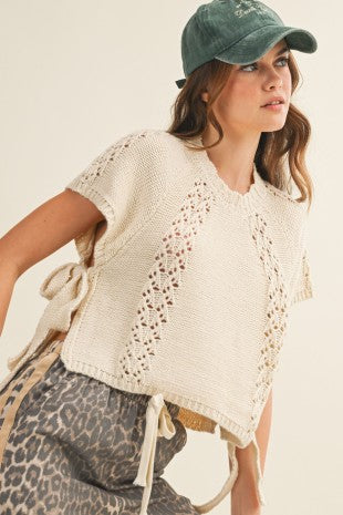 Heirloom Braid Artisan Knit Top