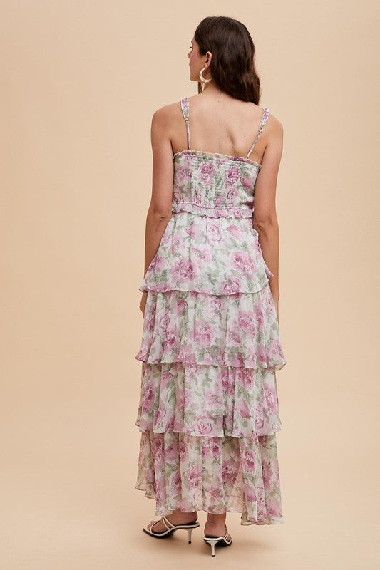 Floral Ruffled Maxi Dress