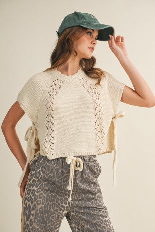 Heirloom Braid Artisan Knit Top
