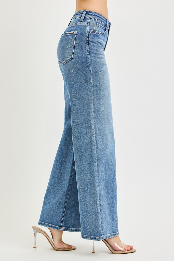High Rise Wide Leg Jeans