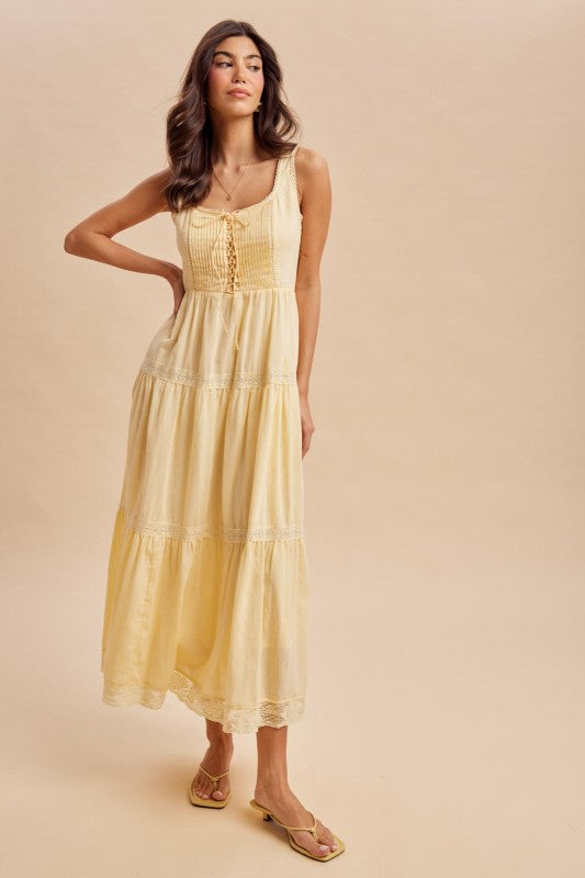 Cotton Sleeveless Maxi Dress