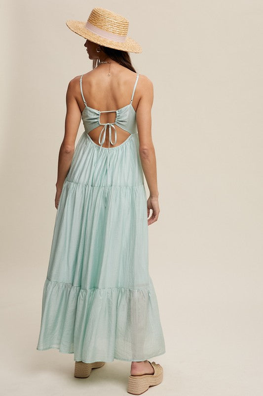 Sweetheart Neckline Flowy Romantic Summer Dress