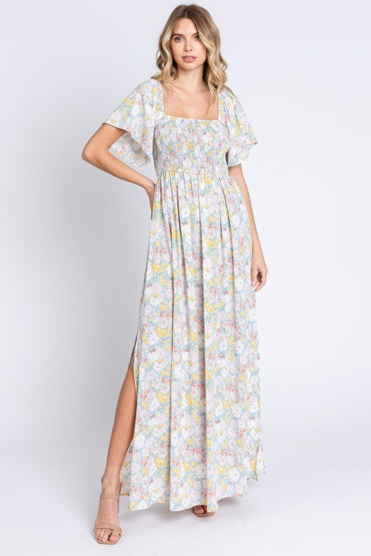 Femme Floral Printed Long Dress