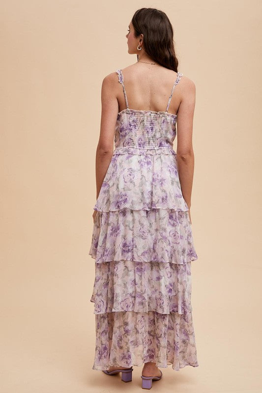 Floral Ruffled Maxi Dress