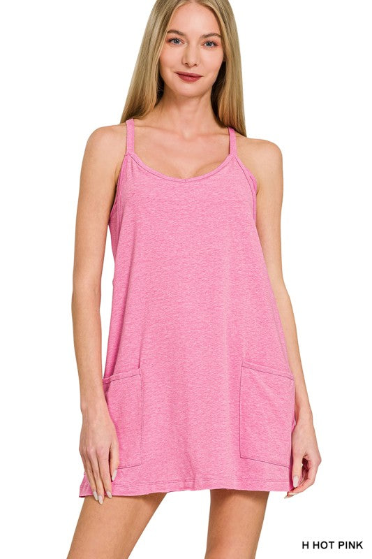 Mini Dress With Built-in Romper Liner
