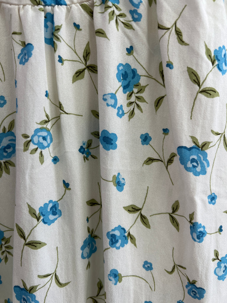 Floral V Neck Sleeveless Corset Midi Dress