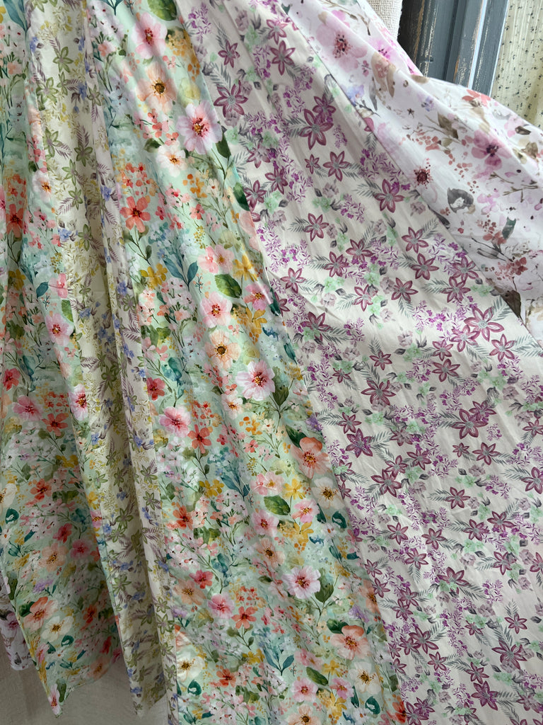 Mixed Floral Midi Dress