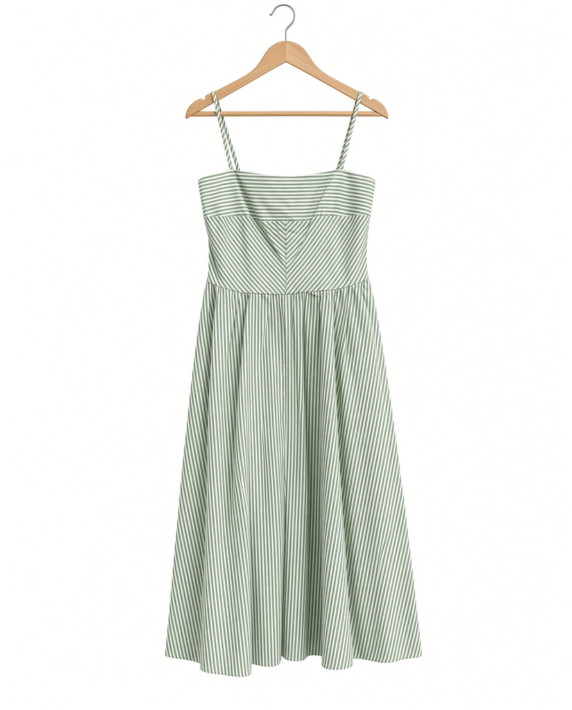 Striped Spaghetti Strap Dress
