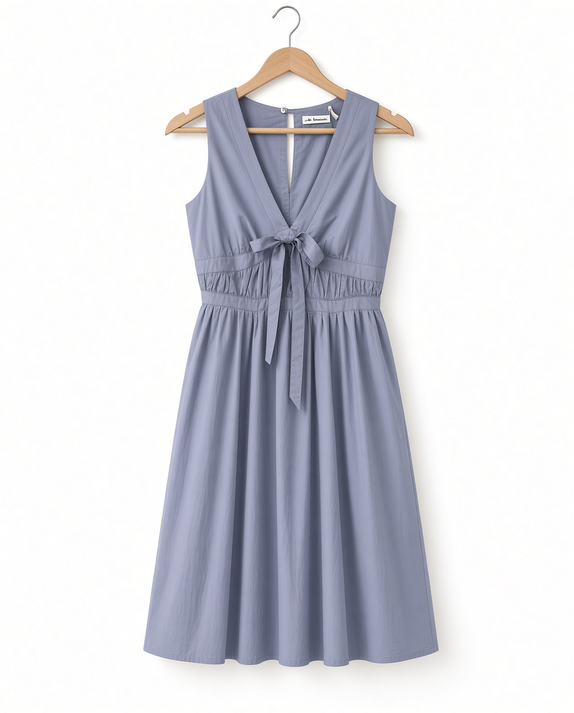 Darling Cotton Bow Dress