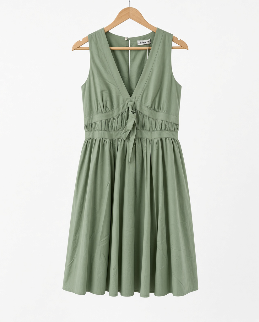 Darling Cotton Bow Dress