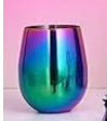 Holographic Stainless Steel Wine Glasses 18 oz