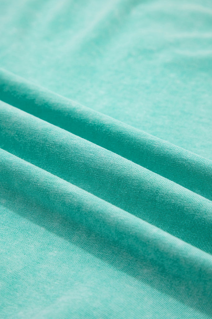 Mineral Wash Cotton Tank Top Lined Split Skirt Set