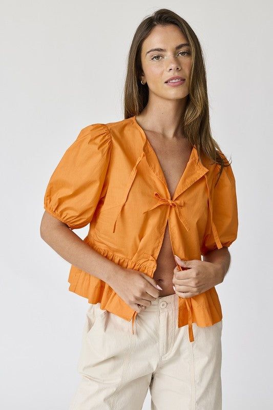 Hailey Bow Tie Detailed Blouse