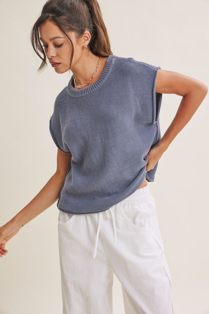 Cotton Sweater Vest