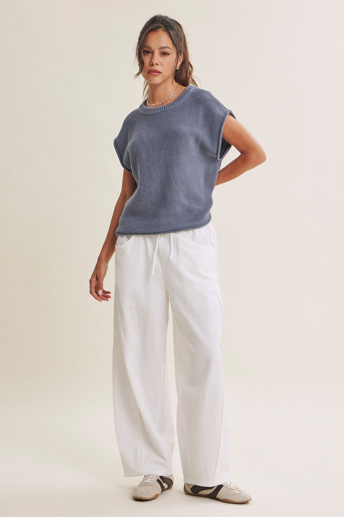 Cotton Sweater Vest