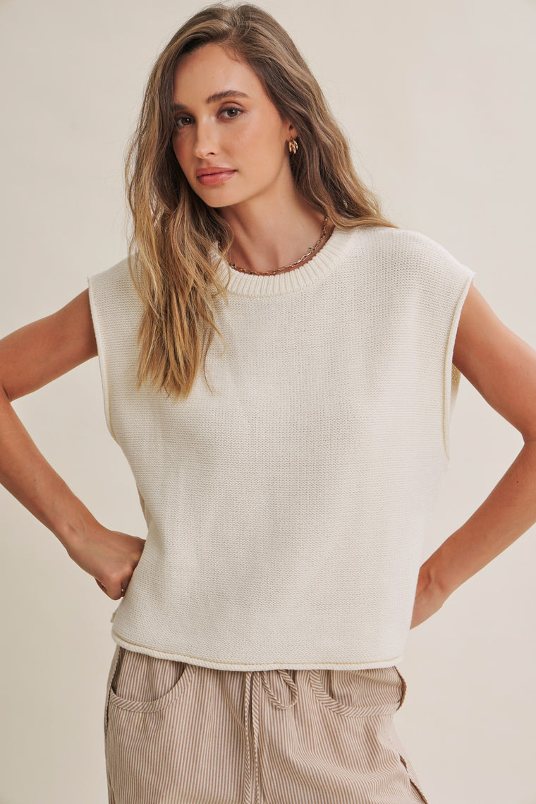 Cotton Sweater Vest