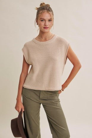 Cotton Sweater Vest