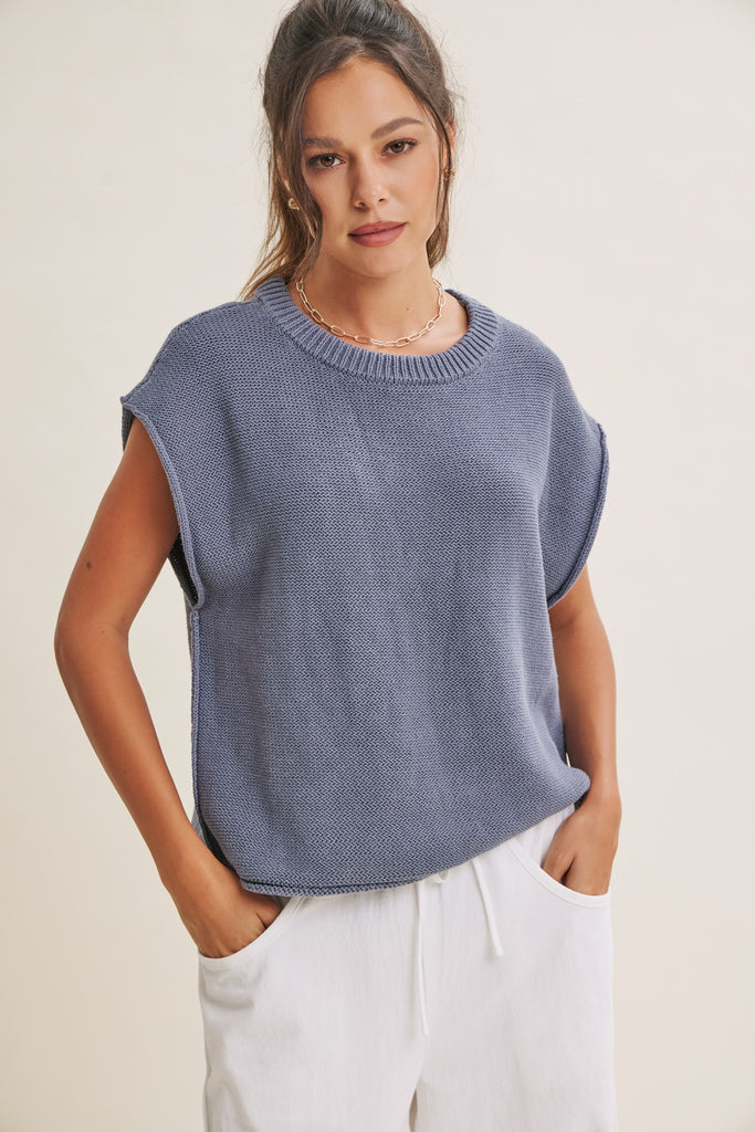 Cotton Sweater Vest
