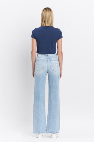90's Vintage Super High Rise Flare Jeans