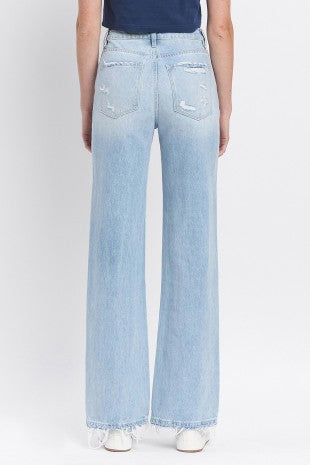 90's Vintage Super High Rise Flare Jeans