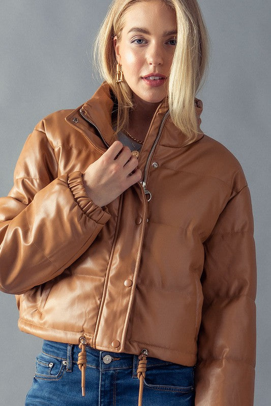 The Leather Puffer Jacket - Trending Now - VanityForbes