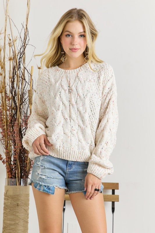 Cable Knit Sweater (FINAL SALE)